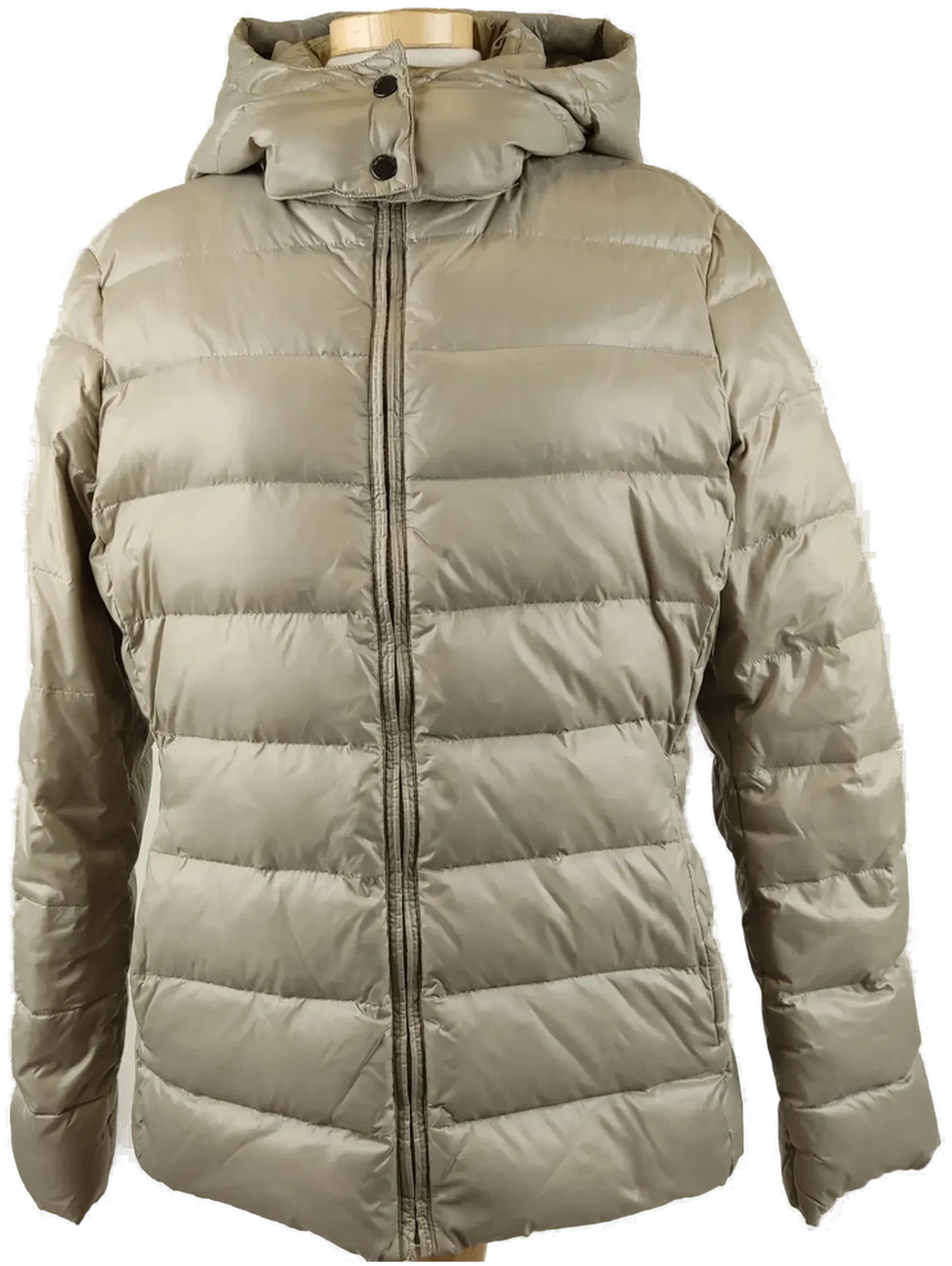Benetton Damensteppjacke grau mit Zipp - L/40 - Bild 4