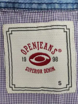 Open Jeans Herren Hemd blau Gr.S - Bild 5