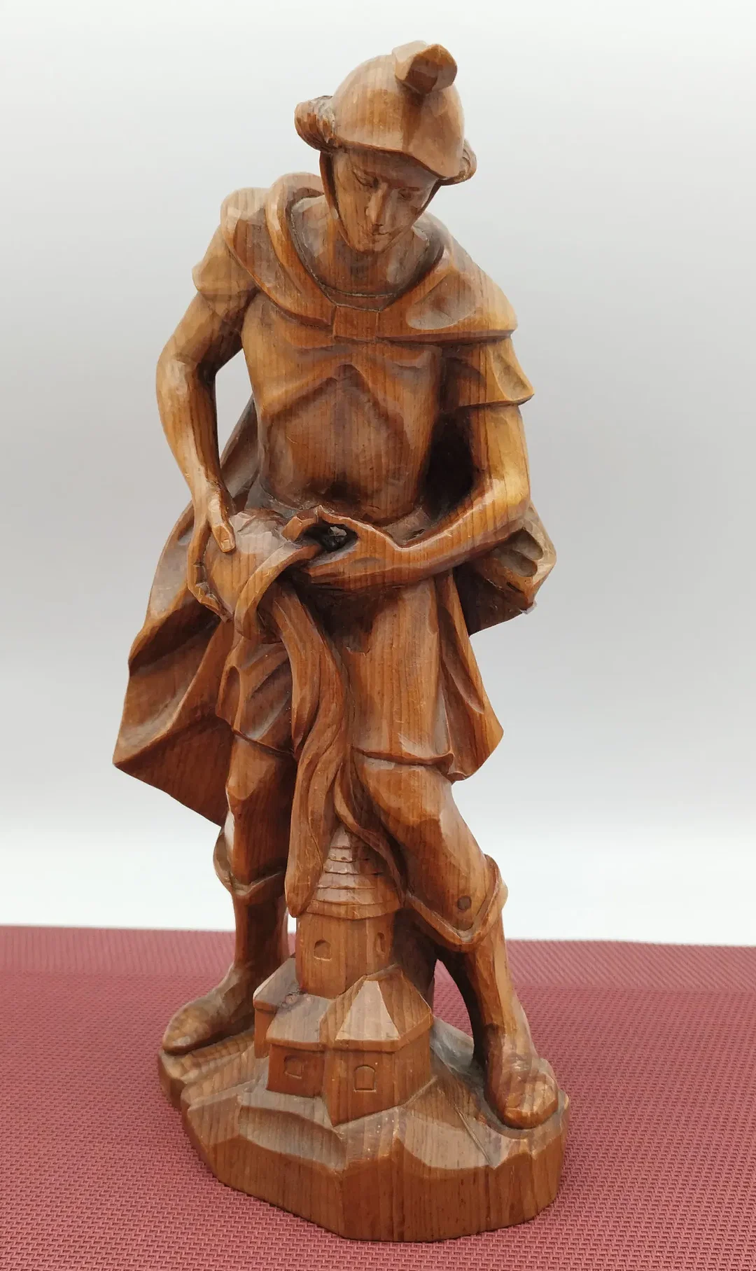 Geschnitzte Holzfigur Hl. Florian | Liebevoll Erhalten - Bild 1
