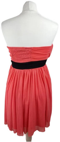 TALLY WEiJL Midikleid in Koralle mit Schwarzer Taille | Romantik-Look – Vorschau 3