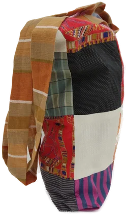 Tragtasche Stoff mehrfarbig + Henkel - Bild 2
