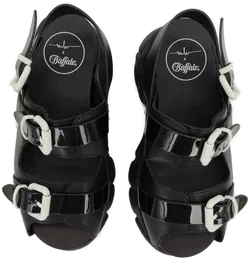 Marina Hoermanseder x BUFFALO Platteau Damen Sandale, schwarz - Gr. EU 37 - Bild 5