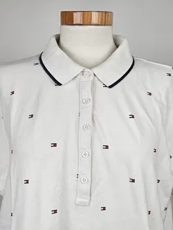 TOMMY HILFIGER Damen Poloshirt, weiß - Gr. XXL  - Bild 4