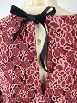 Mamalicious Umstandskleid Weinrot Geblümt | Wie Neu - Bild 5