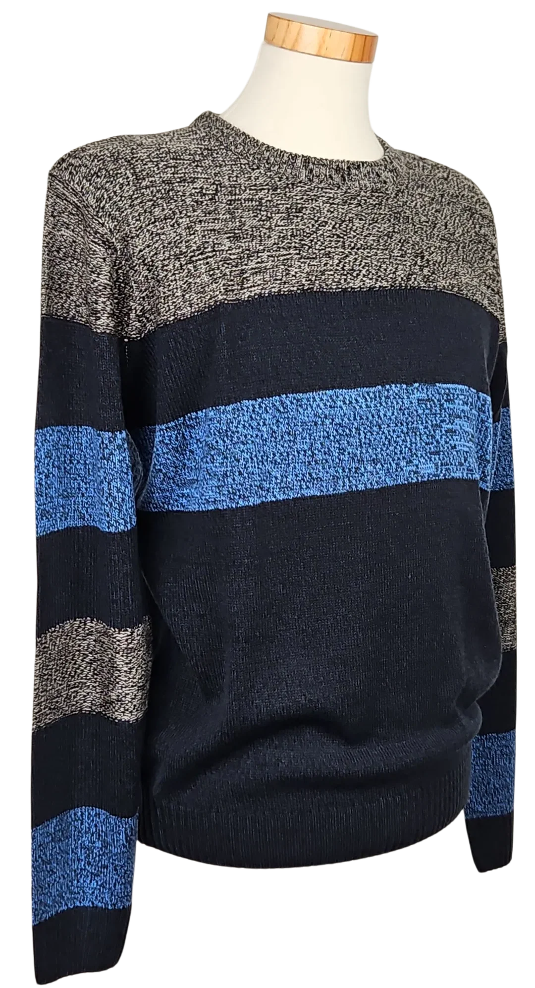 Vintage Herren Strickpullover, multicolor - Gr. M  – Bild 2