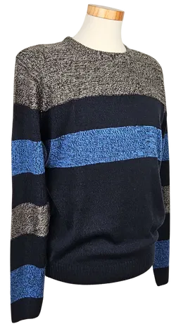 Vintage Herren Strickpullover, multicolor - Gr. M  - Bild 2