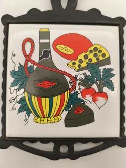 Topf-Untersetzer Fliese Küche, Vintage, Keramik - Bild 2