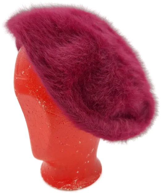 Kunstfellmütze dunkelfuchsia  – Bild 2