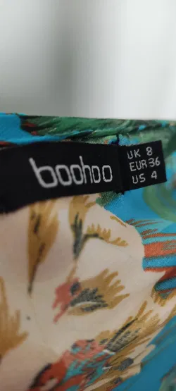 Sommer-Wickelkleid mit floralem Muster - Größe EUR 36 - Bild 8