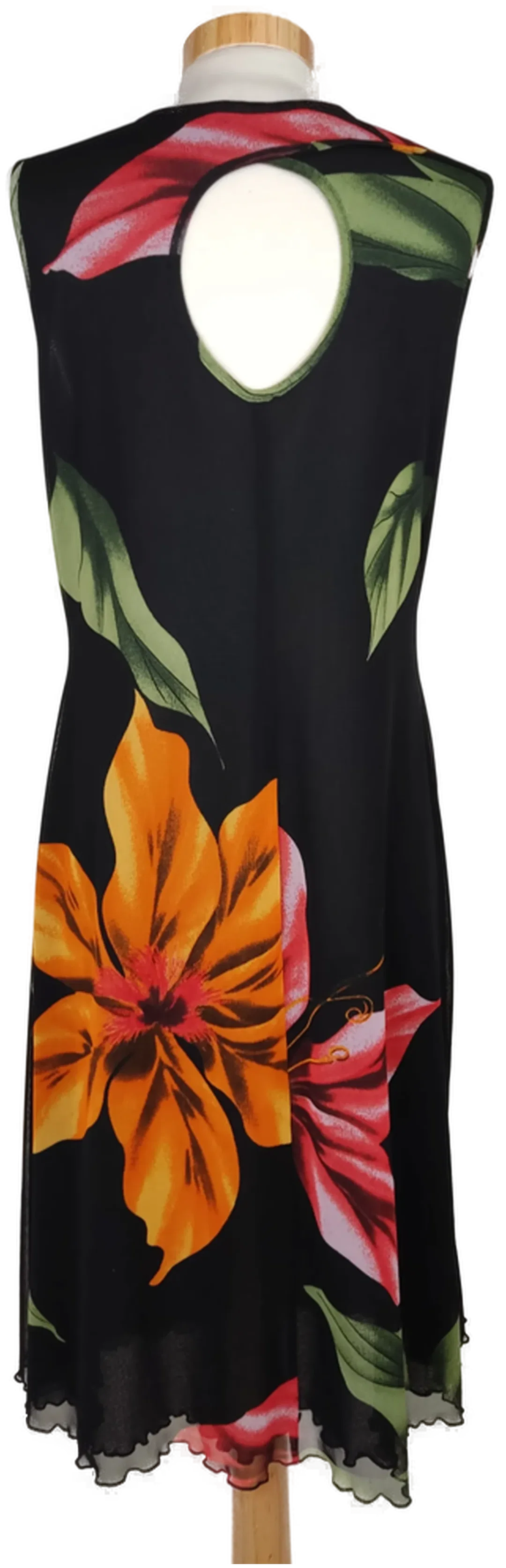 Taifun Damen Kleid schwarz geblümt - XL/42 – Bild 2