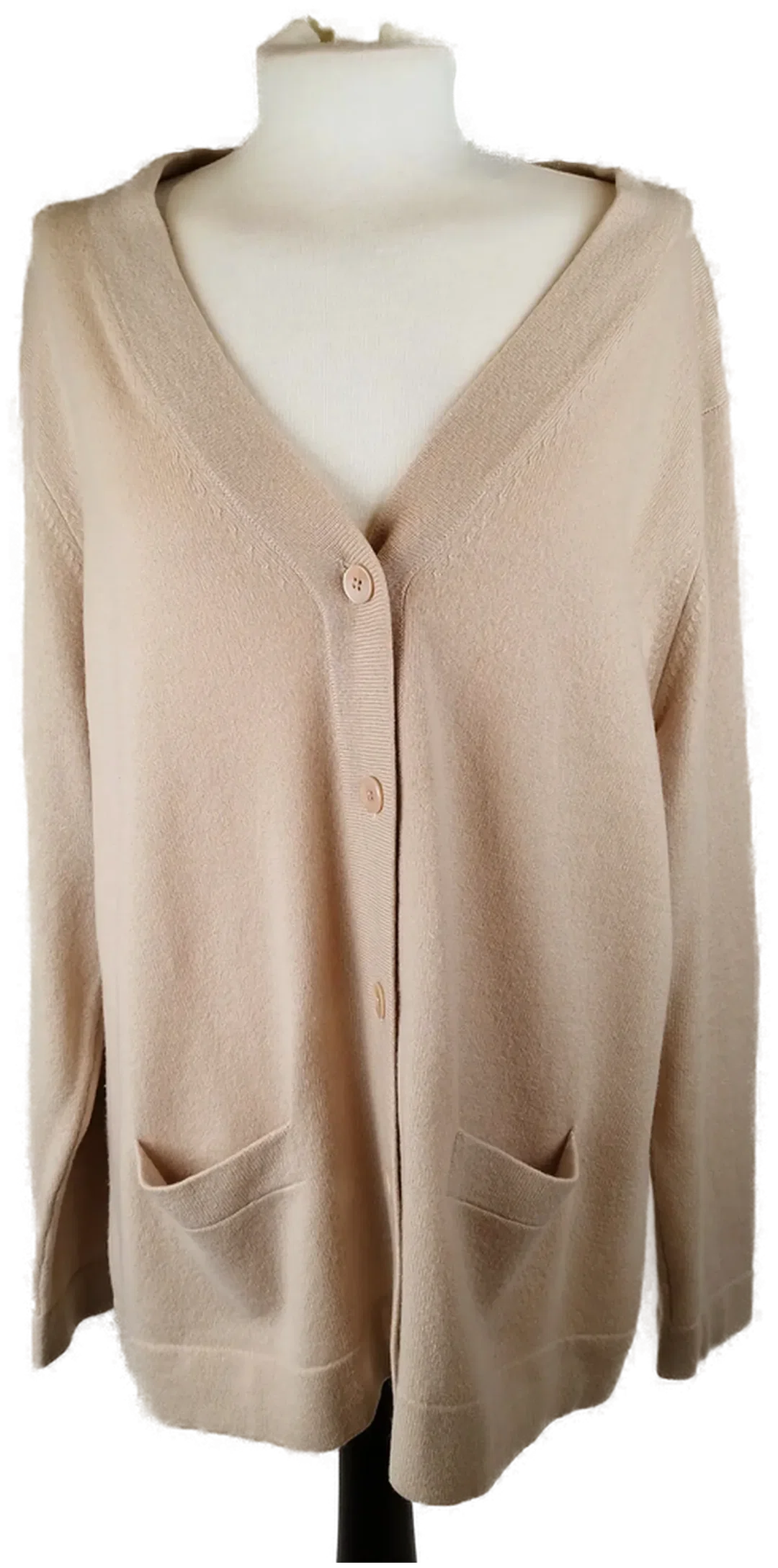 Komfortabler Strick-Cardigan - beige - Bild 1
