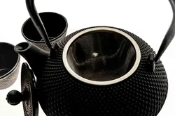 Asia Gusseisen-Teeset mit Teefilter und 2 Tassen - Bild 3