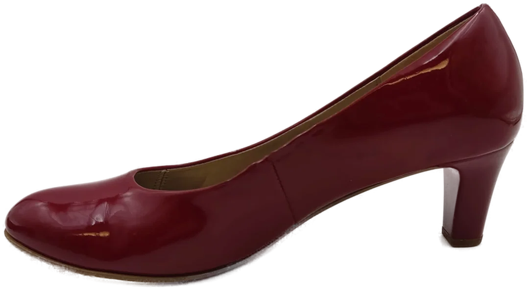 Gabor Lacklederoptik Damenpumps rot Gr. 39  – Bild 5