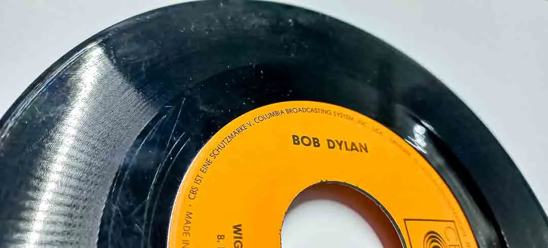 Jukebox Heroes: Bob Dylan – „Wigwam / Copper Kettle“ 7" Single CBS 5122, Vintage – Bild 2