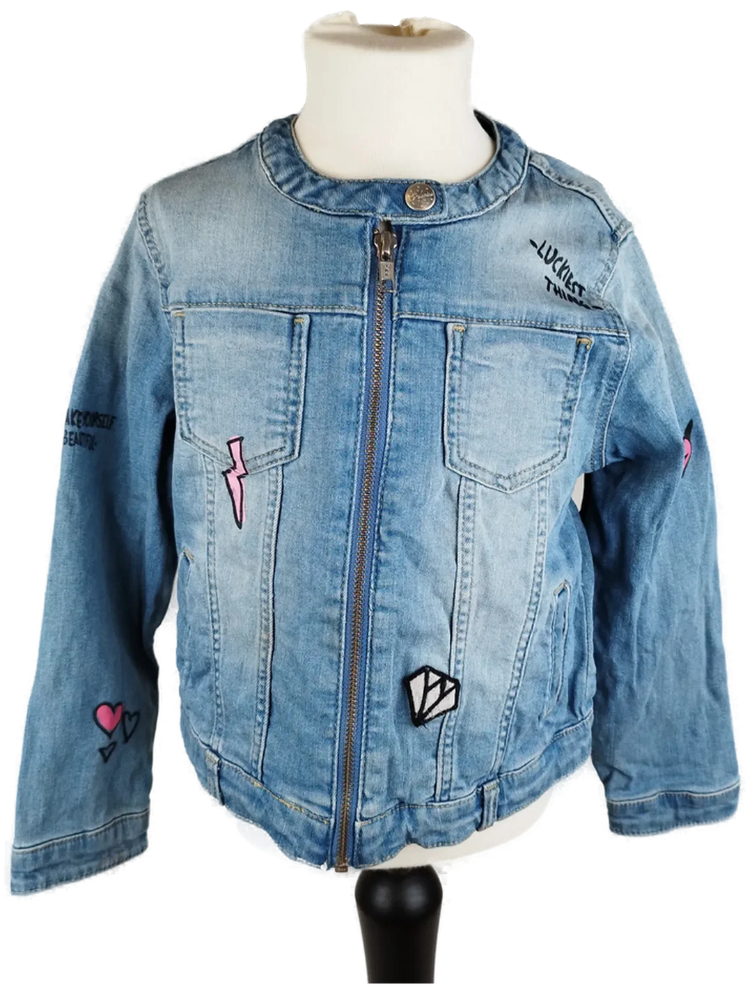 C&A Girls Jeans Jeansjacke - Gr. 122 / 98% Baumwolle - Bild 4