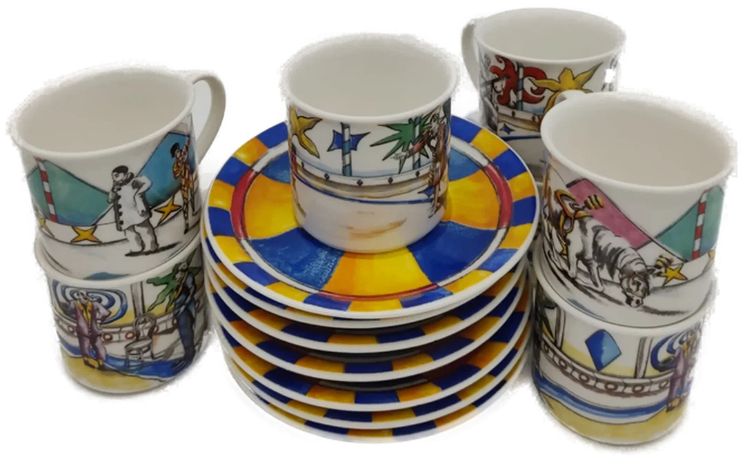 Villeroy & Boch "Rolf Knie" Espresso Tassen Set  (14-teilig) – Bild 5