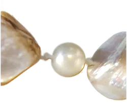 handgeknüpfte Muschel-Perlenkette  - Bild 8