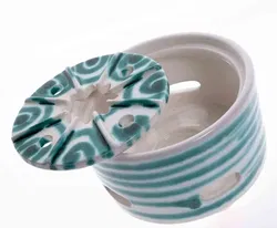 GMUNDNER KERAMIK Teewärmer grüngeflammt - Bild 3