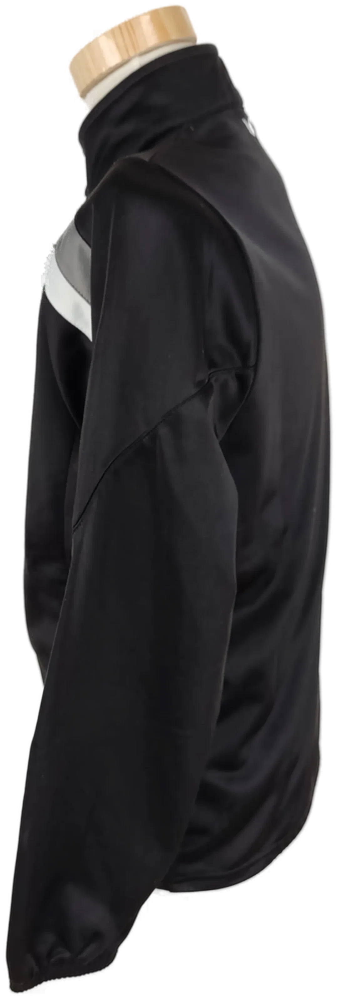 Kinder Sportjacke erima langarm, Größe 164, schwarz/weiß – Bild 3