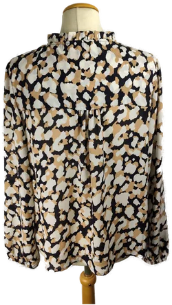 Bluse Damen Sonstige Bedruckt Gr. 38 | Casual-Charme - Bild 3