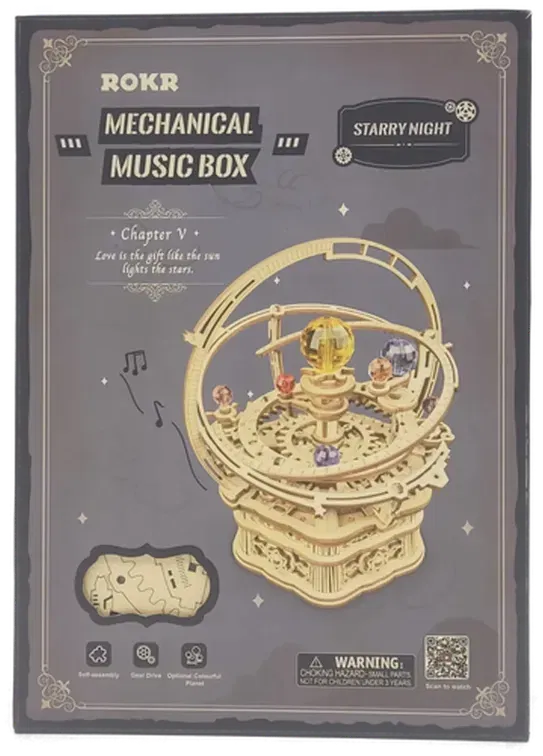 ROKR Mechanical Music Box Starry Night AMK51 Spieluhr Bausatz - Bild 4