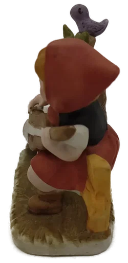 Figuren Mädchen mit Gitarre und Gans im Stil einer Hummel Figur Porzellan/Keramik  – Vorschau 2