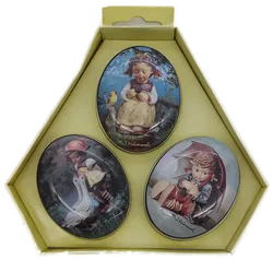 3er-Set Pillendosen M. J. Hummel, Ø 5 cm, OVP - Bild 2