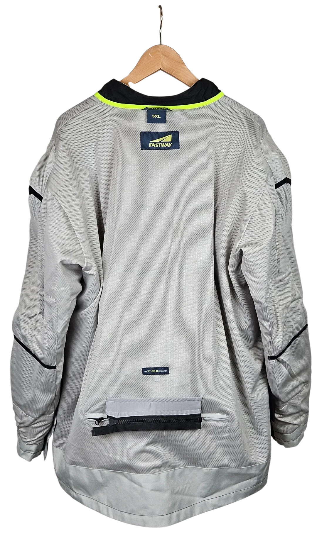 FASTWAY Herren Motorrad Jacke & Hose, schwarz/grau- Gr. 5XL – Bild 5