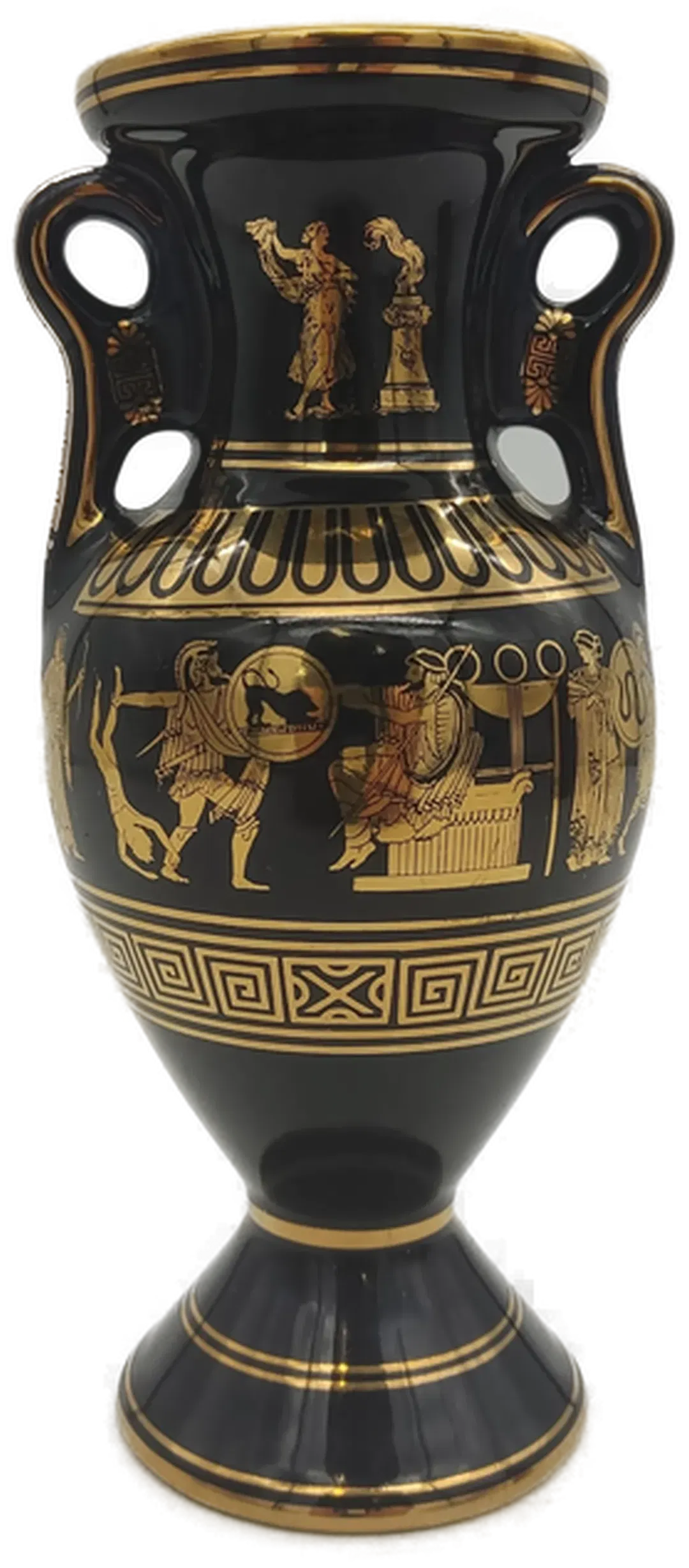Griechische Vase von Lambros Bros, 24 k Goldbemalung - Bild 1