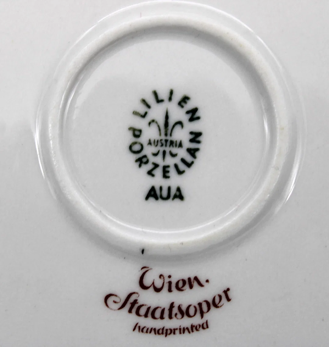Lilien Porzellan Austria – Schale mit Motiv „Wien Staatsoper“ – 15 x 12,5 cm, handbedruckt – Bild 3