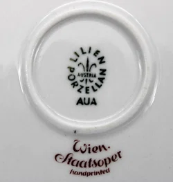 Lilien Porzellan Austria – Schale mit Motiv „Wien Staatsoper“ – 15 x 12,5 cm, handbedruckt - Bild 3