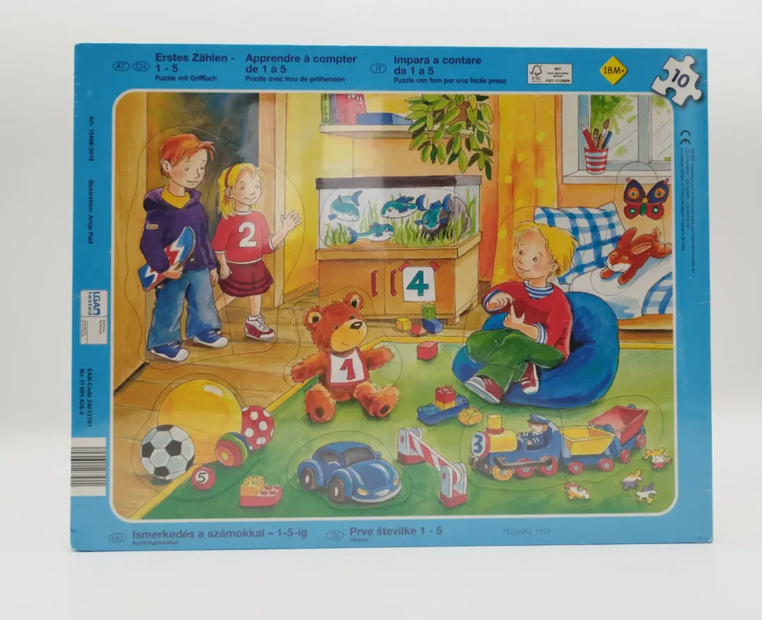 Kinderpuzzle Sonstige, Erstes Zählen, 2 Motive Je 10 Teile | Lernspaß - Bild 1