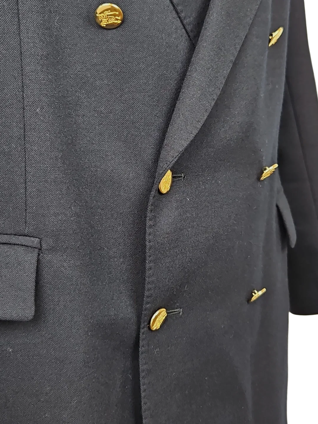 Burberry Herren Vintage Sakko, marine - Gr. XL  – Bild 4