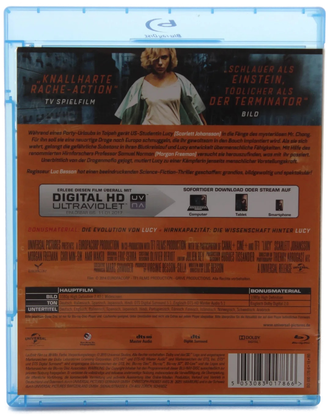 Blu ray "Lucy" (inkl. Digital HD Ultraviolet) – Bild 2