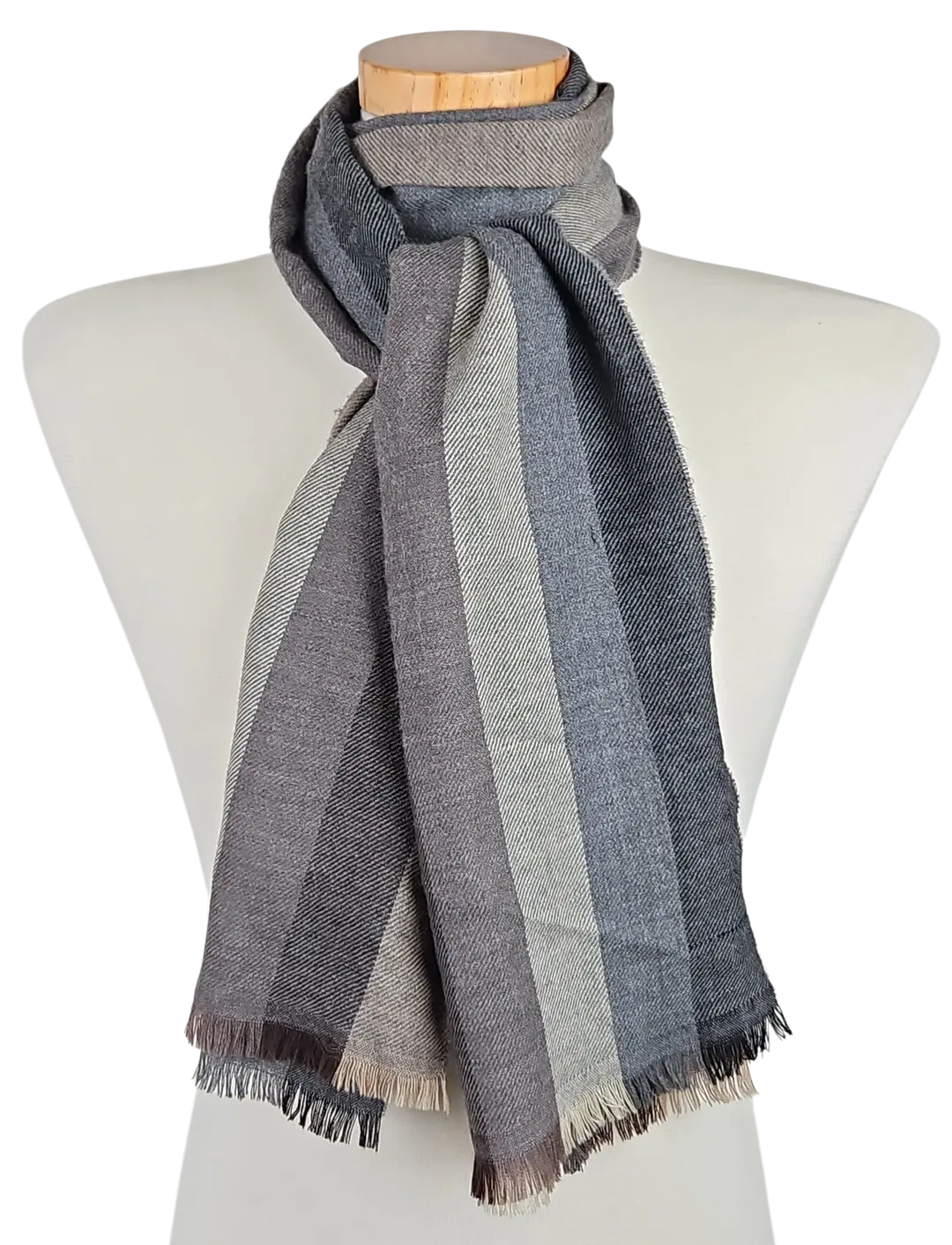 HOOPERSLONDON - Herren Wollschal - grau - Bild 4