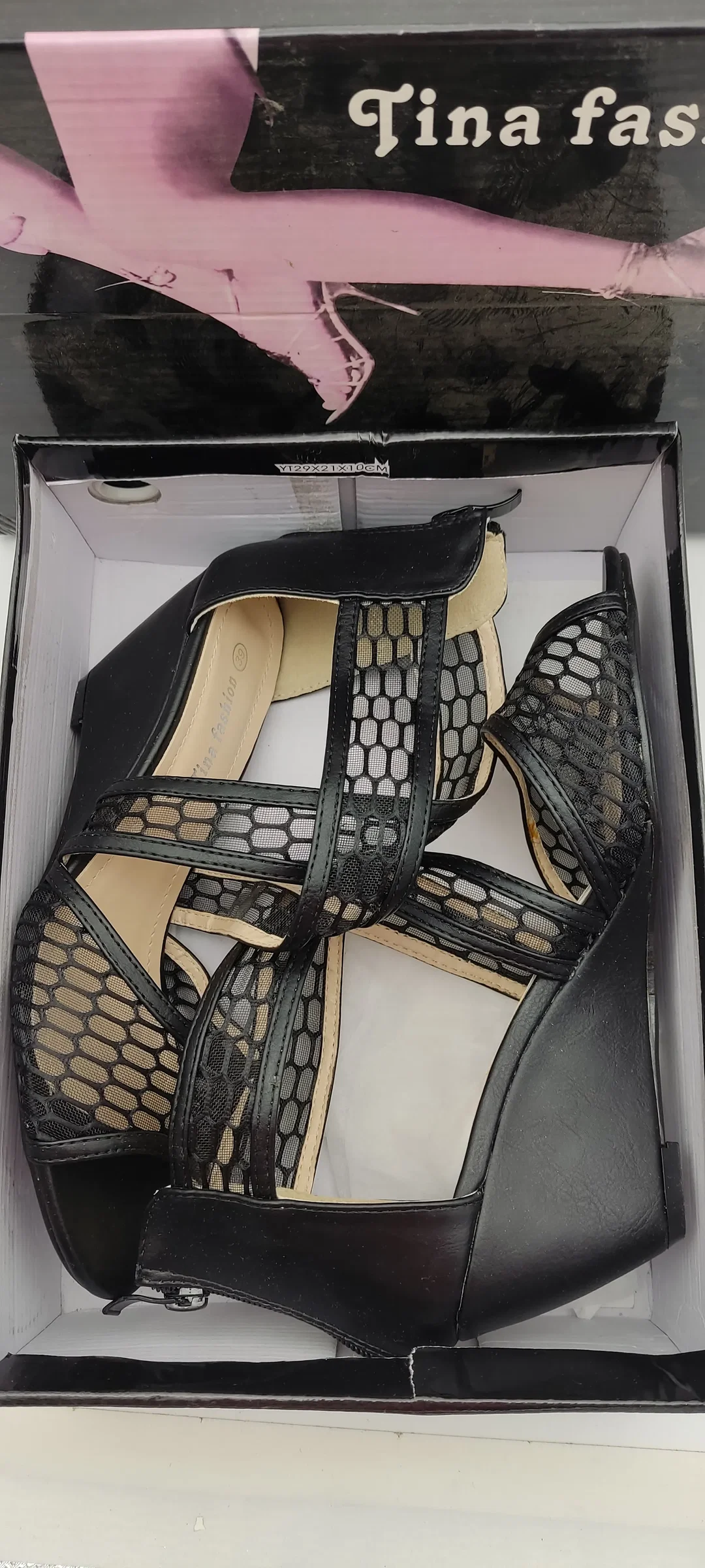 Damen Sandalen Mischfaser Gr. 39 | Sommer-Eleganz – Bild 5