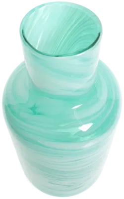 Grüne Glasvase mit Marmorierung – Höhe 27 cm - Bild 2