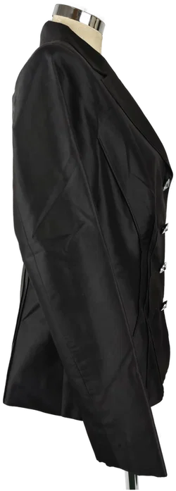 Eleganter Blazer Sarissa Silk Thailand Strass-Knöpfe | Abendlicher Glanz Größe 44 – Vorschau 3