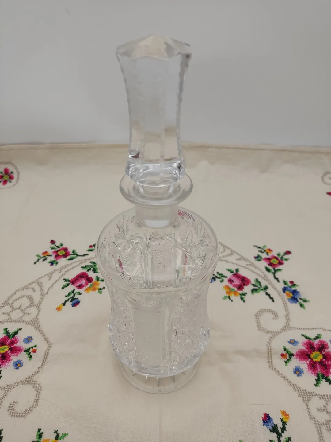 Kristallglas-Karaffe mit feinem Schliff, Höhe / 28 cm - Bild 4