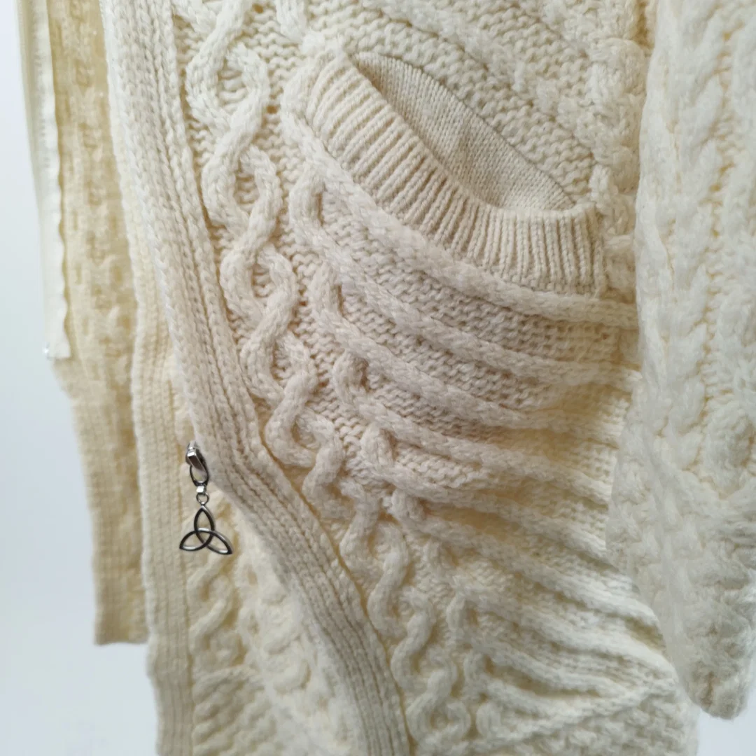 ARAN MOR IRELAND Wolljacke - Gr. L / 100% Schurwolle – Bild 4