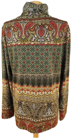 Walbusch Damen Rollkrageshirt, bunt gemustert- XL/42 - Bild 2