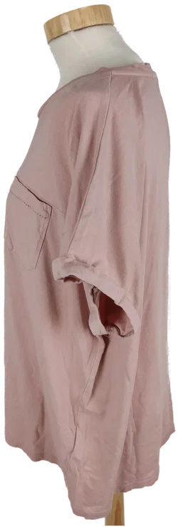 Yessica Damen T-Shirt XL altrosa, Brusttasche, kurzer Arm - Bild 3