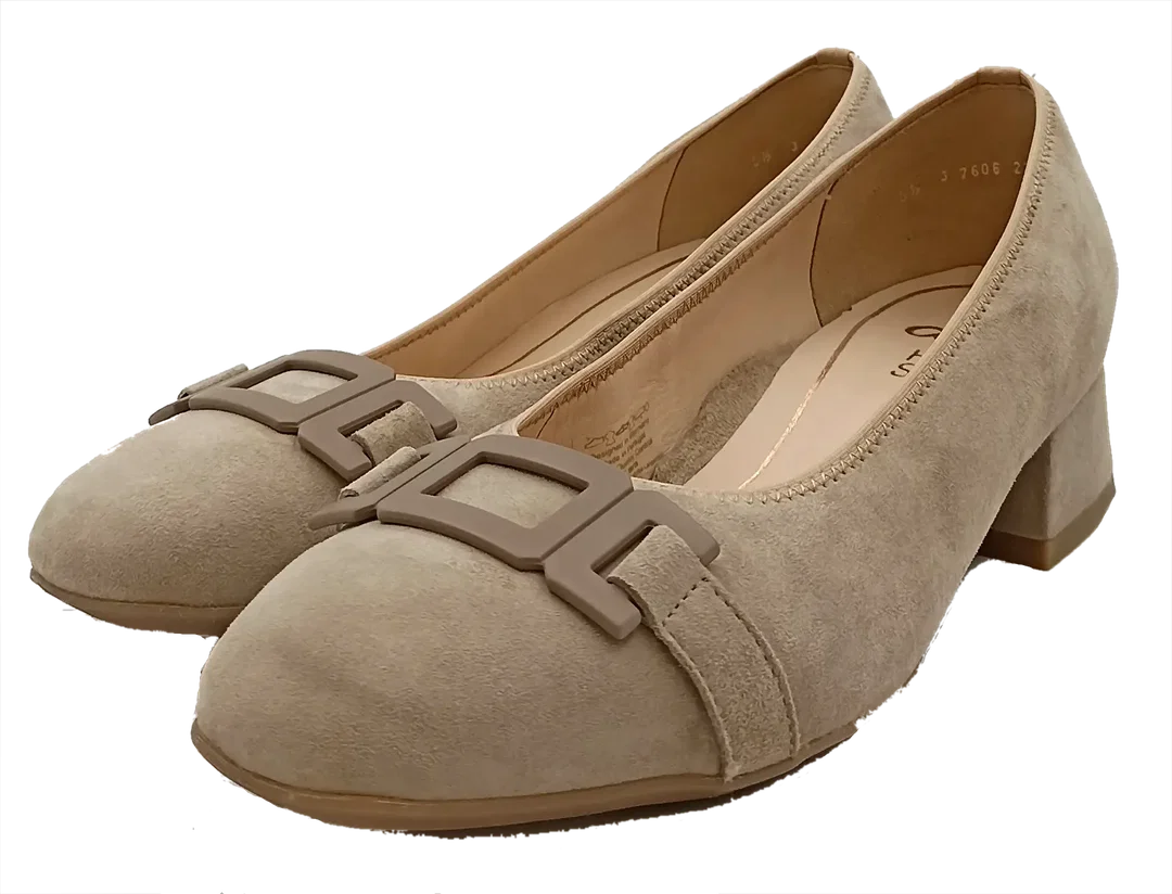 ara Damenpumps Rauleder beige Gr. 38,5 - Bild 1