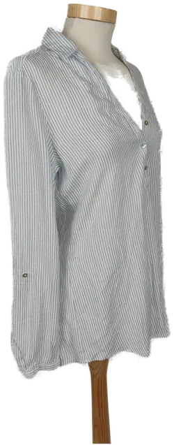 Esprit Damen Bluse Hemd blau weiß gestreift - M/38 - Bild 3