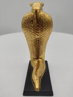 Goldene Cobra Porzellan & Zertifikat von Franklin Mint | Limitierte Rarität - Bild 6