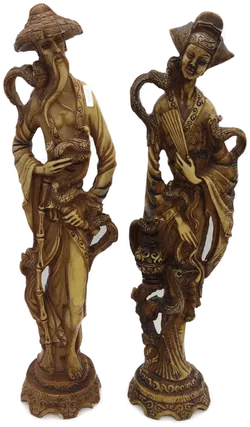 Dekoratives Asiatisches Figuren-Set (Frau & Mann) - Bild 1