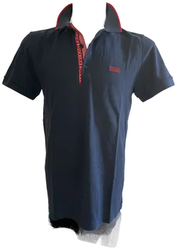 HUGO BOSS Herren Kurzarmshirt Slim Fit Gr. L blau - Bild 1