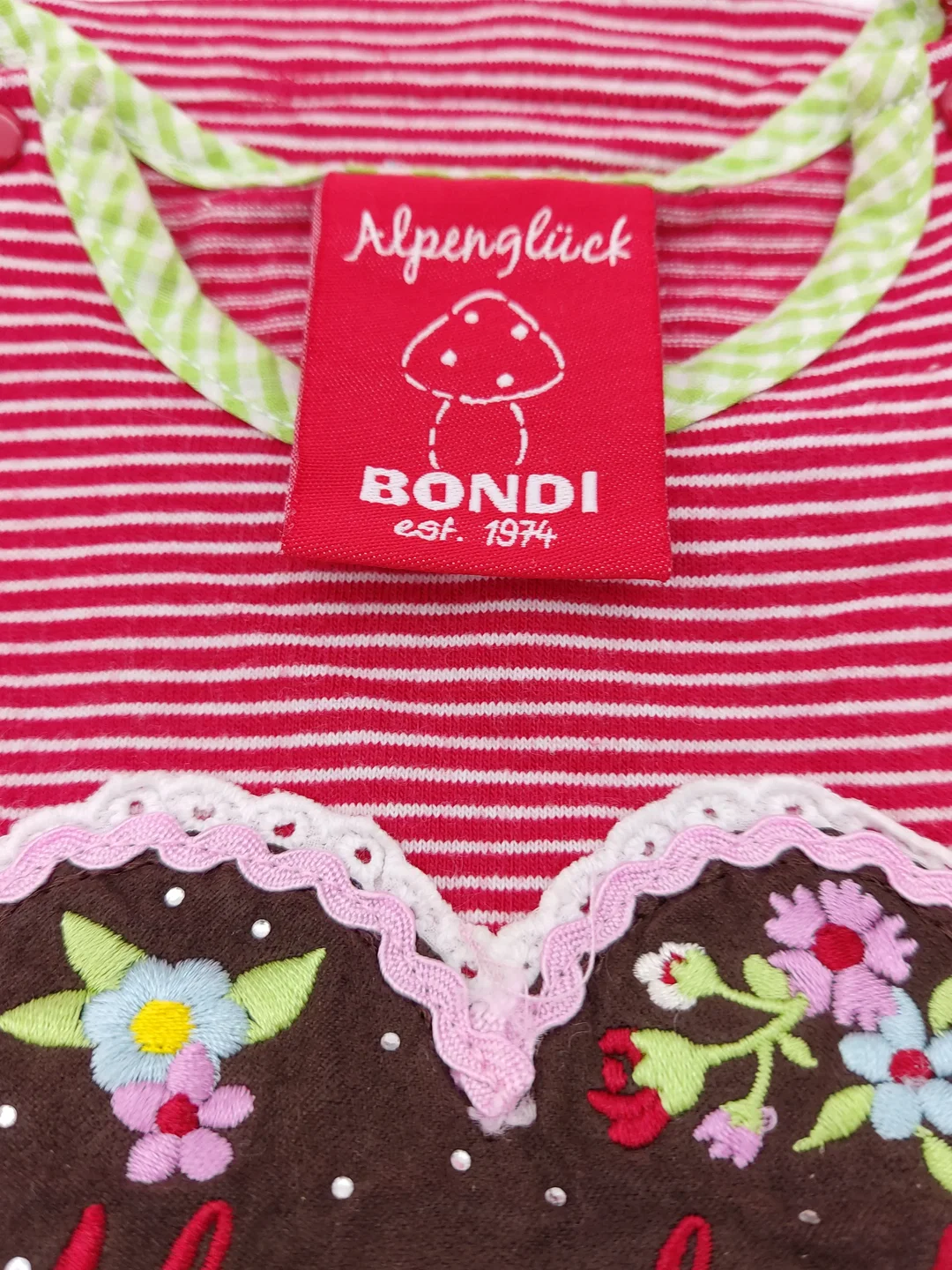 Alpenglück Bondi  Kinder T-Shirt mehrfarbig Gr. 86 – Bild 2