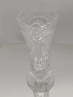 Bleikristall Vase  mit Blumenmotiv | Von Anna Hütte  - Bild 3