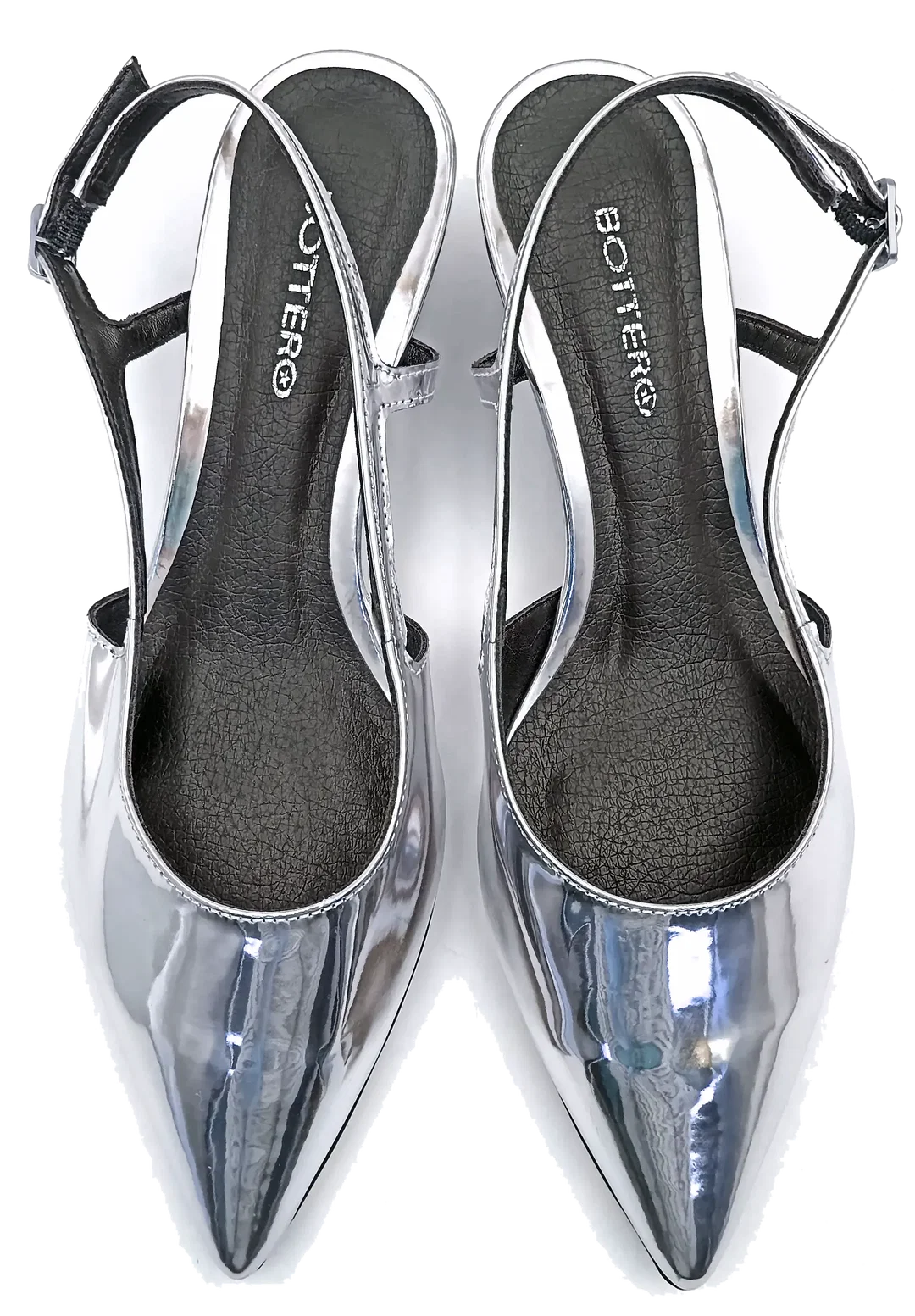 Bottero Slingback Pumps silver Gr. 38 – Bild 4